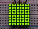 Small 1.2\" 8x8 Ultra Bright Yellow-Green LED Matrix