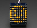 Adafruit Small 1.2\" 8x8 LED Matrix w/I2C Backpack - Yellow