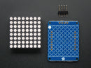 Adafruit Small 1.2\" 8x8 LED Matrix w/I2C Backpack - Blue