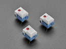 bUY Step Switch with LED - Three Pack of Gray Plastic with Red LED