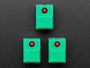 Step Switch with LED - Three Pack of Green with Red LED - PB86