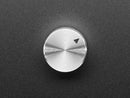 Anodized Aluminum Machined Knob - Silver - 20mm Diameter