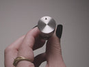 Anodized Aluminum Machined Knob - Silver - 20mm Diameter