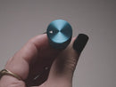 Anodized Aluminum Machined Knob - Blue - 20mm Diameter