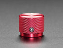 Anodized Aluminum Machined Knob - Red - 20mm Diameter