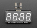 Assembled Adafruit 0.56" 4-Digit 7-Segment Display