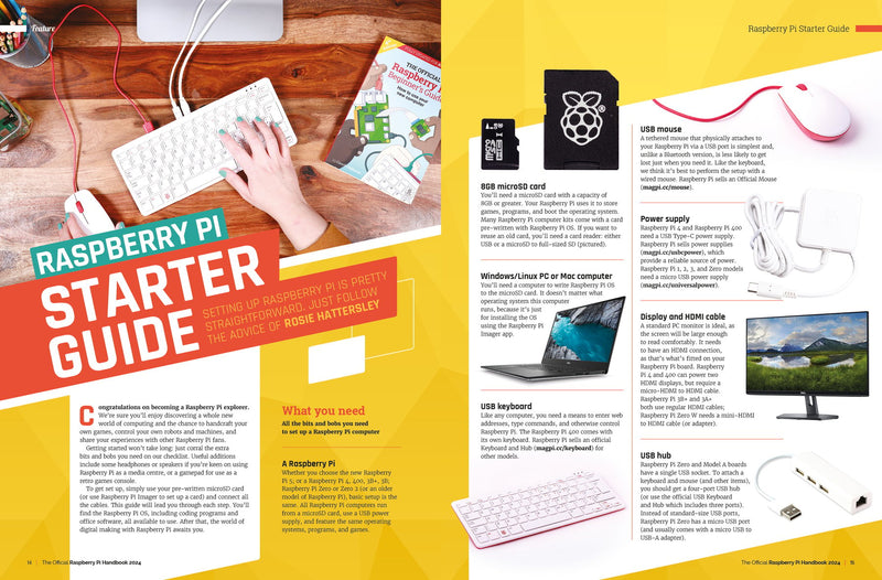 The Official The Official Raspberry Pi® Beginner's Guide Handbook: Astounding projects with Raspberry Pi computers: 2024