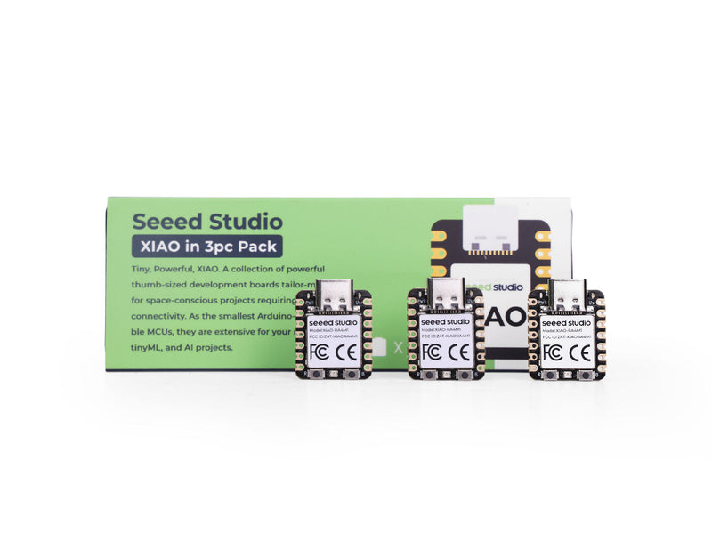 XIAO RA4M1 3PCS Pack - Smallest Dev Board Based on 32-bit Renesas RA4M1, Arduino IDE-Ready, 19 GPIOs, RGB LED, CAN BUS, USB 2.0