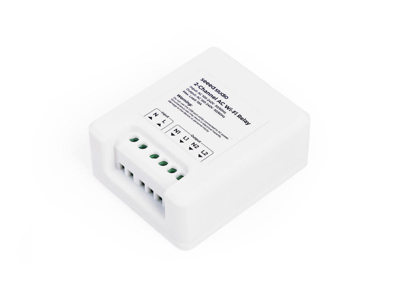 2-Channel Wi-Fi AC Relay, Powered by XIAO ESP32-C3, Native Support ESPhome and Home Assistant, Built-in Power Meter