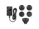 AC/DC Power Adapter 12V 2A  5-in-1 （UK/US/EU/AU/KR Interchangeable Plugs）