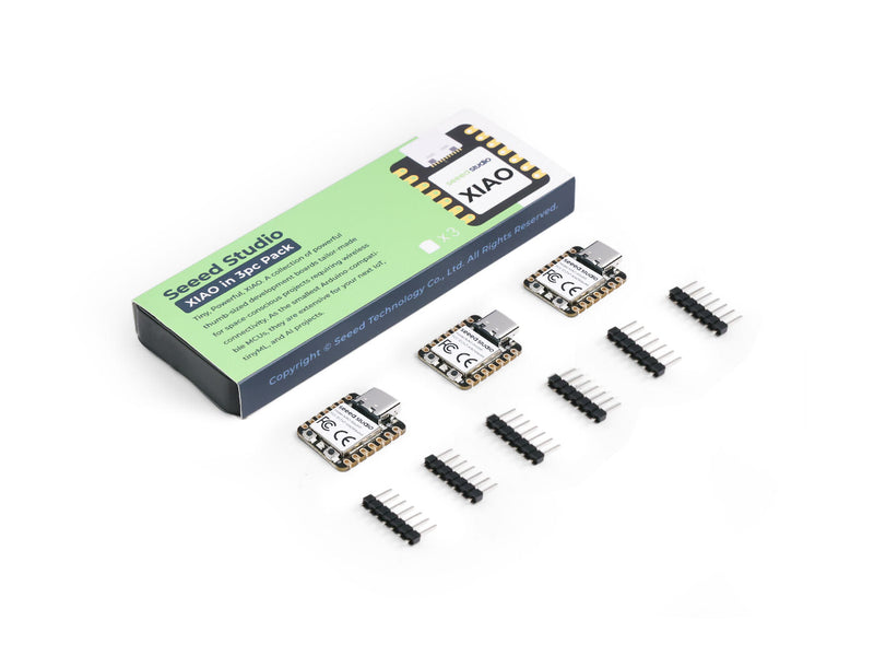 XIAO RA4M1 3PCS Pack - Smallest Dev Board Based on 32-bit Renesas RA4M1, Arduino IDE-Ready, 19 GPIOs, RGB LED, CAN BUS, USB 2.0