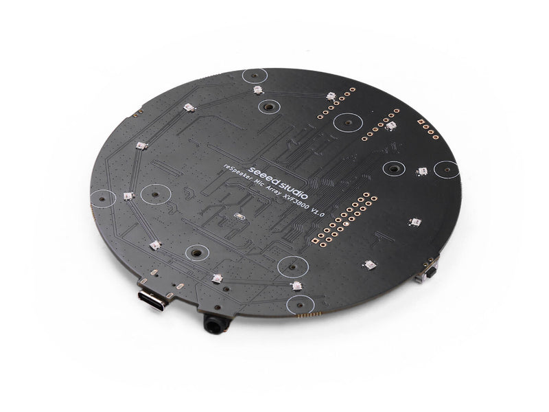 ReSpeaker XVF3800 – USB 4-Mic Array with AEC, AGC, Beamforming, DoA, Noise Suppression, 360° Far-Field Voice Processing for XIAO ESP32S3, Raspberry Pi, Jetson Device