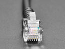 RJ-12 or RJ-11 Telephone Round Panel Mount Extension Cable