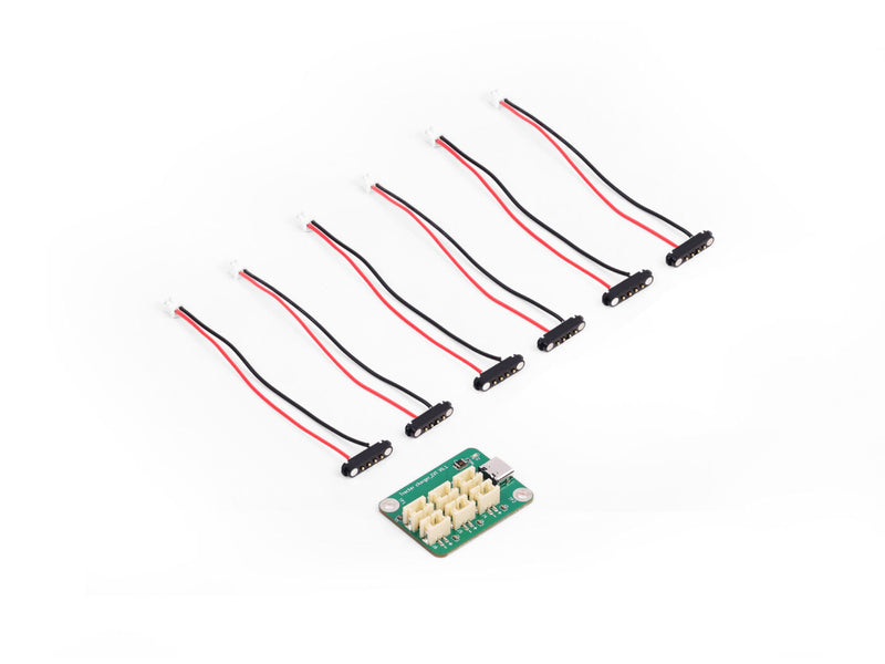 Card Tracker T1000-E Charger Accessory -- PCBA with 6 magnetic cables