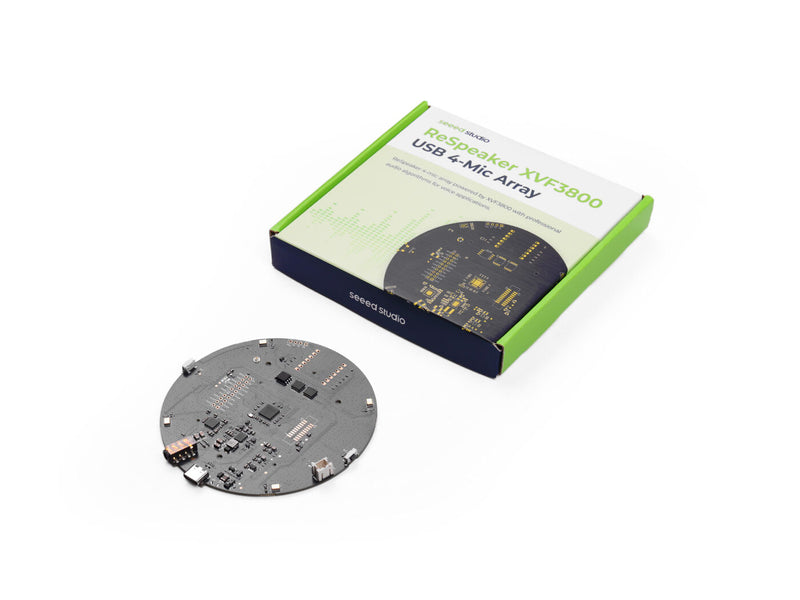 ReSpeaker XVF3800 – USB 4-Mic Array with AEC, AGC, Beamforming, DoA, Noise Suppression, 360° Far-Field Voice Processing for XIAO ESP32S3, Raspberry Pi, Jetson Device