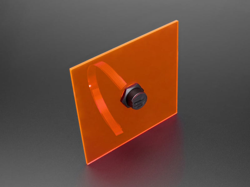 Round Panel Mount Micro SD Card Extender