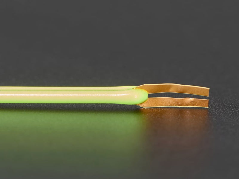 Single ended nOOds - 300mm long Flexible LED Filament - Green 3V