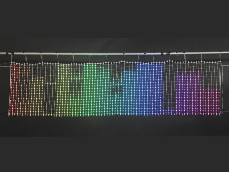 NeoPixel LED Outdoor Netting - 80 x 20 LEDs - 1x4 Meter Sizing