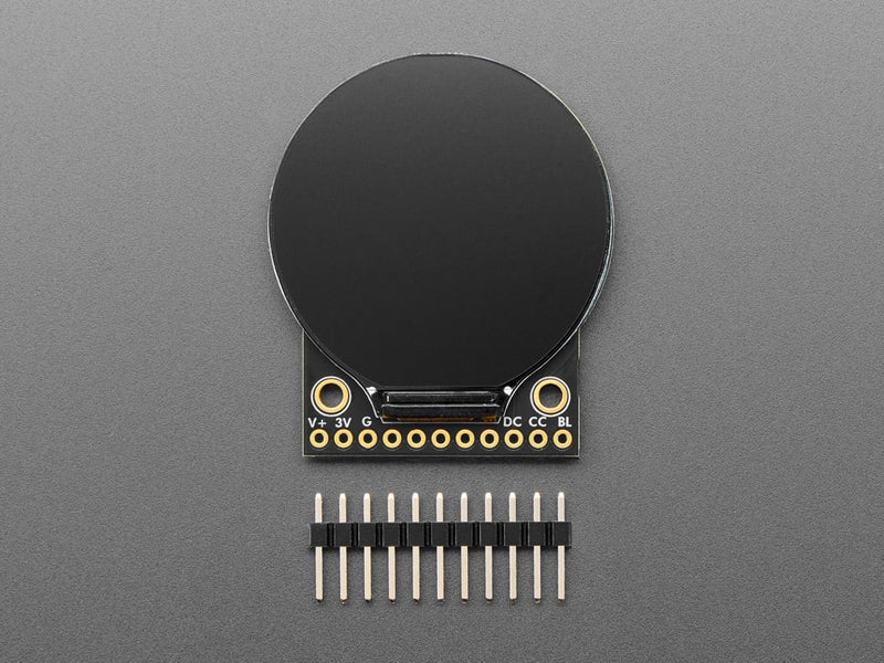 Adafruit 1.28" 240x240 Round TFT LCD Display with MicroSD