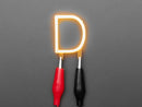 Alphabet LED Filament - Warm White Letter "D"