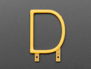 Alphabet LED Filament - Warm White Letter "D"