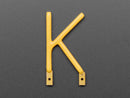 Alphabet LED Filament - Warm White Letter "K"