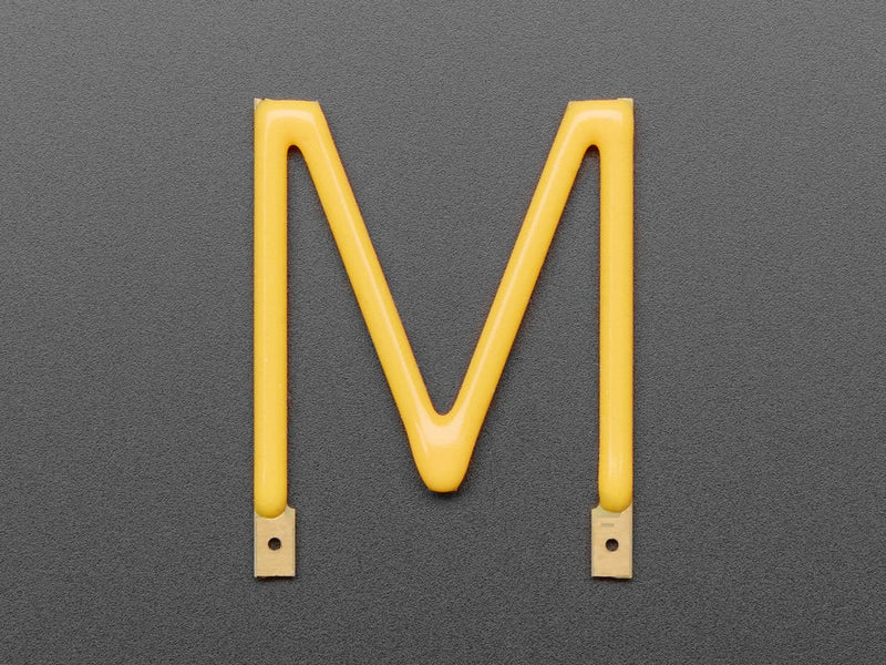 Alphabet LED Filament - Warm White Letter "M"