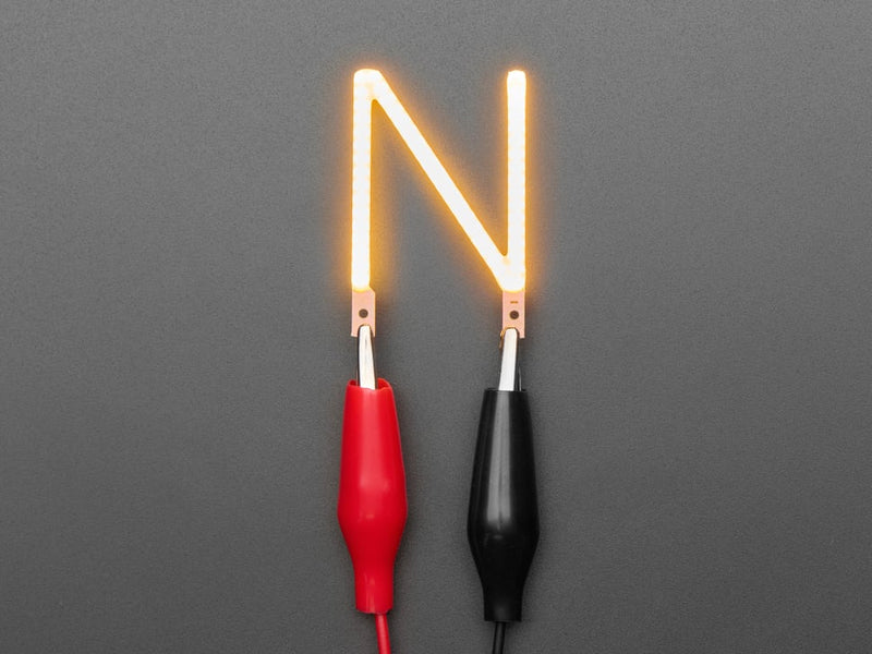 Alphabet LED Filament - Warm White Letter "N"