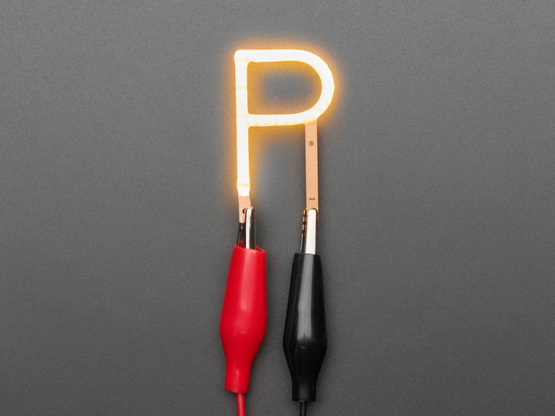 Alphabet LED Filament - Warm White Letter "P"