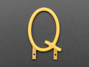Alphabet LED Filament - Warm White Letter "Q"