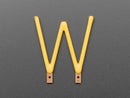 Alphabet LED Filament - Warm White Letter "W"