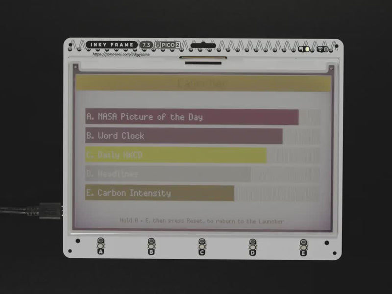 Pimoroni Inky Frame 7.3" - Pico 2 W Aboard