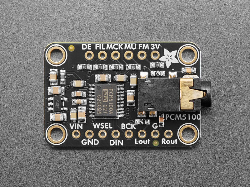Adafruit PCM5100 I2S DAC with Line Level Output - 100dB SNR