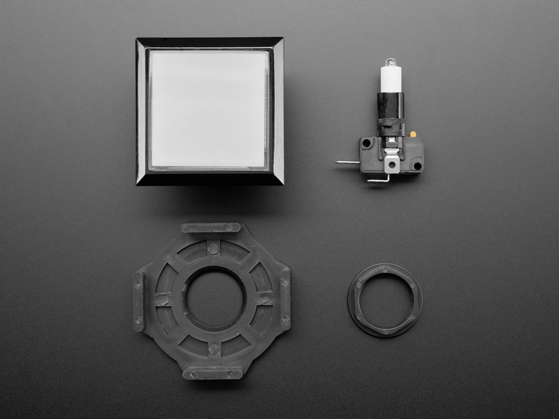 LED Illuminated Pushbutton - 60mm Square