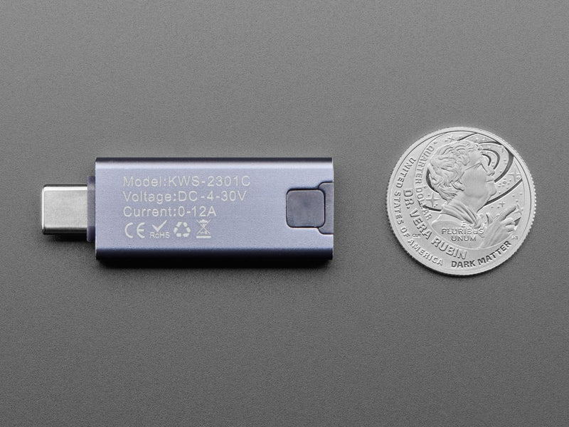 Mini OLED USB C Power Analyzer