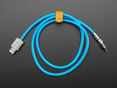 Blue USB Type C to USB A Cable with 540 Degree Rotating End