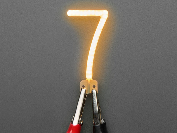Number LED Filament - Warm White "7"