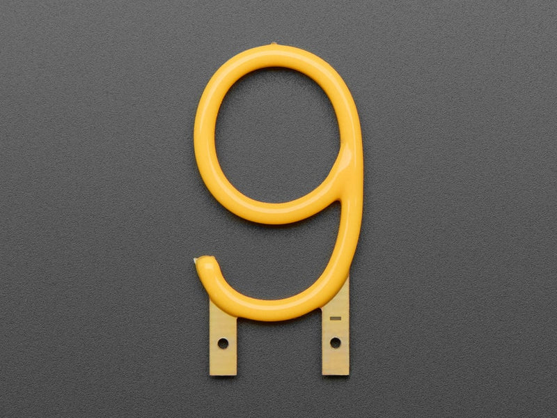 Number LED Filament - Warm White "9"