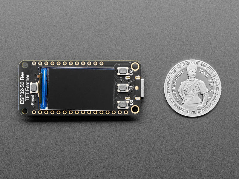 Adafruit ESP32-S3 Reverse TFT with w.FL Antenna