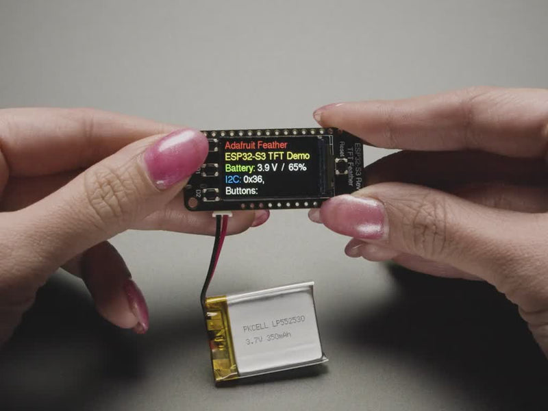 Adafruit ESP32-S3 Reverse TFT with w.FL Antenna