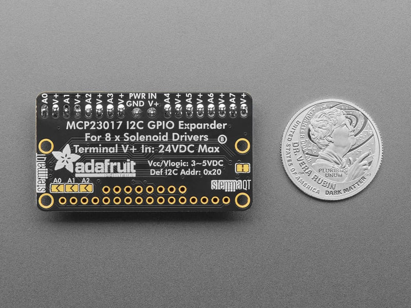 Adafruit I2C to 8 Channel Solenoid Driver