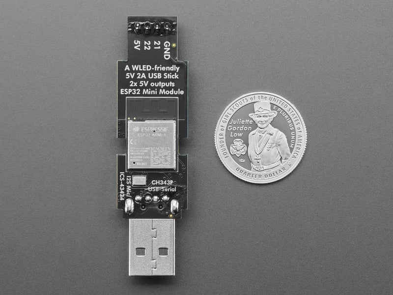 Adafruit Sparkle Motion Stick - WLED-friendly USB Stick