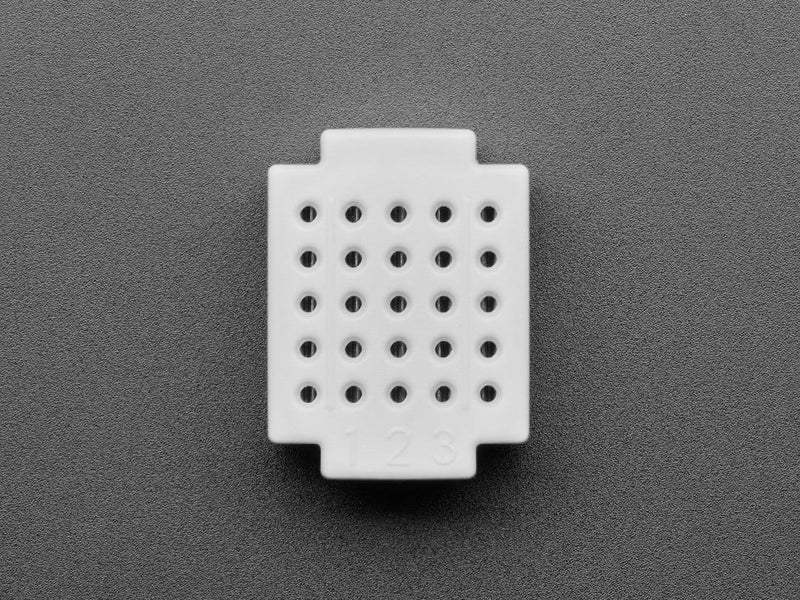 Mini Solderless Breadboard - White 5 Rows - 25 total points