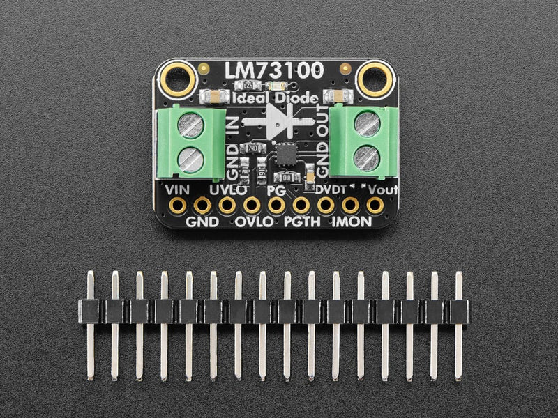 Adafruit LM73100 23V 5A Max Ideal Diode Breakout