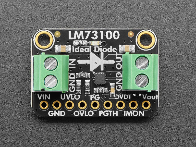 Adafruit LM73100 23V 5A Max Ideal Diode Breakout
