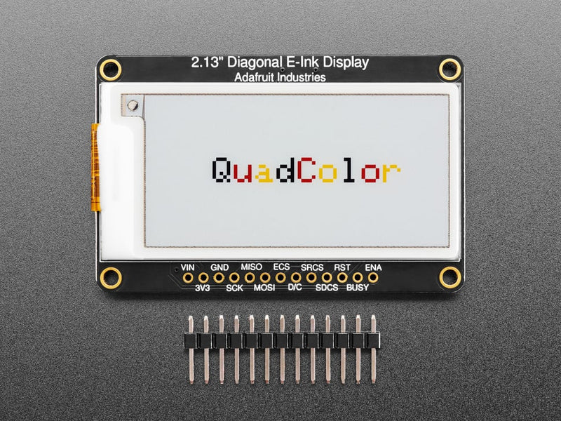 Adafruit 2.13" 250x122 Quad-Color eInk / ePaper Display w/ SRAM