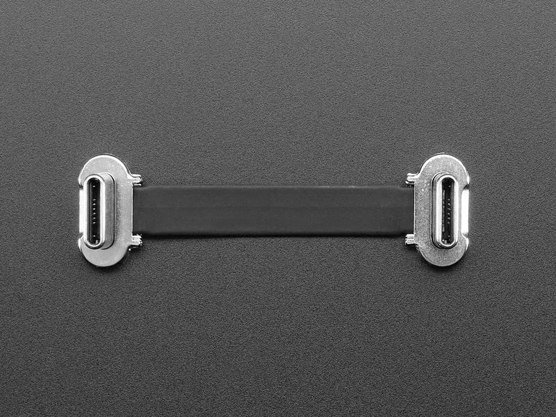 Slim Right Angle USB C to USB C Cable - 40mm