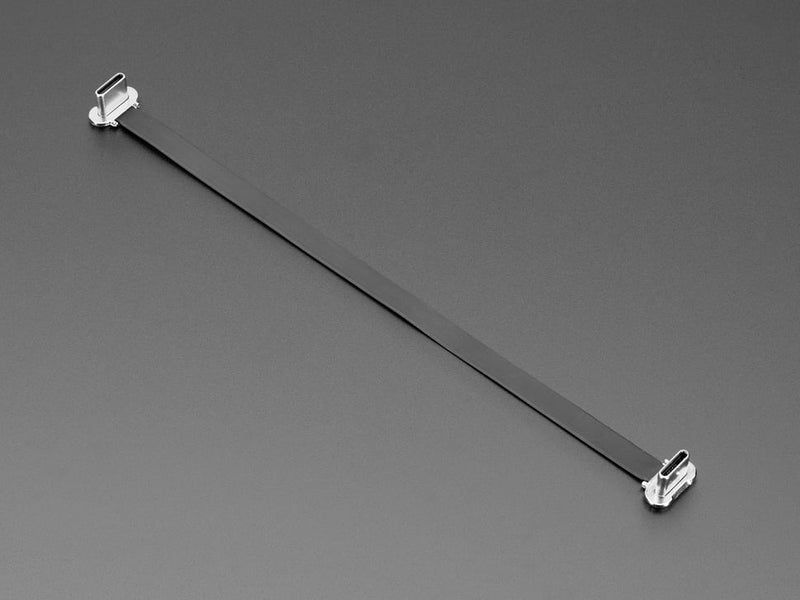 Slim Right Angle USB C to USB C Cable - 150mm