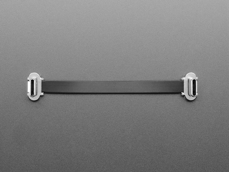 Slim Right Angle USB C to USB C Cable - 75mm
