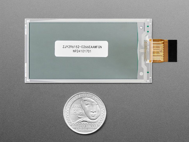 2.66\" 296x152 Monochrome or Gray eInk / ePaper - Bare Display